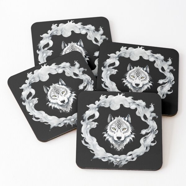 Item preview, Smoke Wolf Black and White B designed and sold by DigitalHeadache.