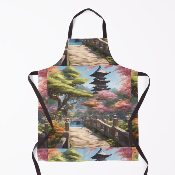 Item preview, Beautiful Asian landscape, japanese garden designed and sold by Coolparrotgirl.