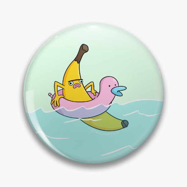 Item preview, Banana stuck in a swim ring designed and sold by Drawingvild.