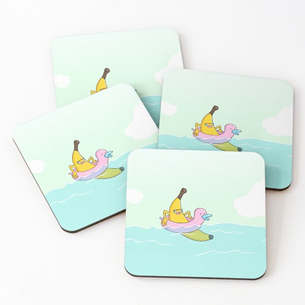 Item preview, Banana stuck in a swim ring designed and sold by Drawingvild.