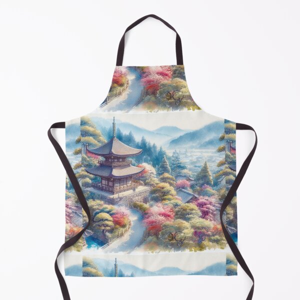 Item preview, Beautiful Asian landscape with pagoda designed and sold by Coolparrotgirl.