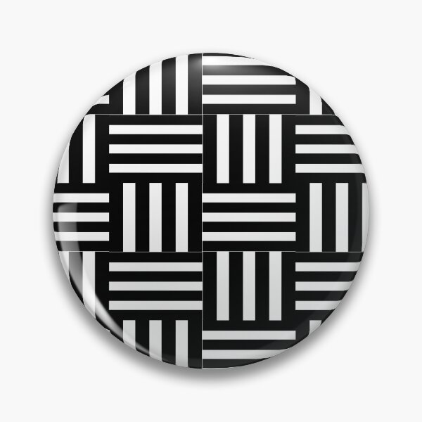 Item preview, Retro black and white geometric pattern  designed and sold by itsinnav.