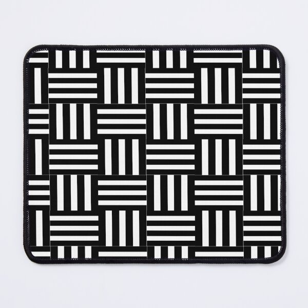 Item preview, Retro black and white geometric pattern designed and sold by itsinnav.