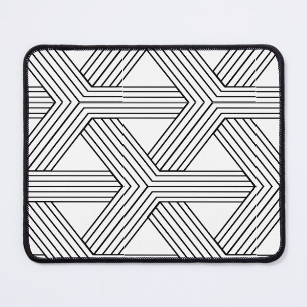 Item preview, Retro black and white geometric pattern designed and sold by itsinnav.