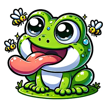 Artwork thumbnail, Smiling Frog by RadoSta