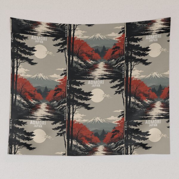 Item preview, Aomori Japan Vintage Travel Tourism  designed and sold by TravelersGems.