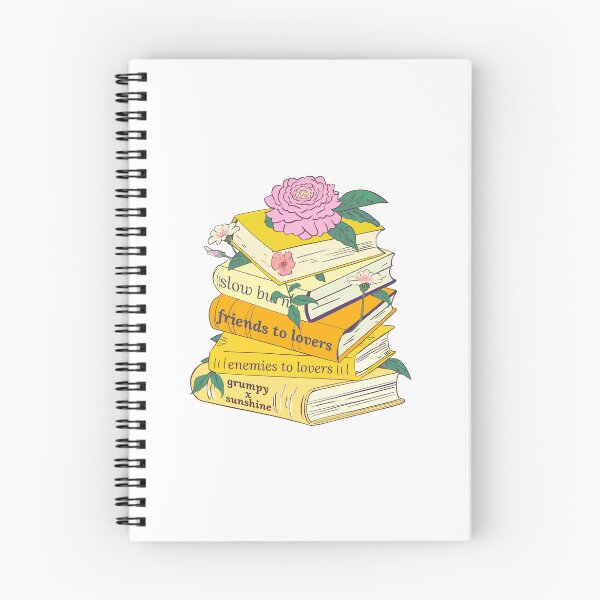 Item preview, Pastel Yellow Romance Tropes as Pile of Books with Flowers designed and sold by CorLeoniss.