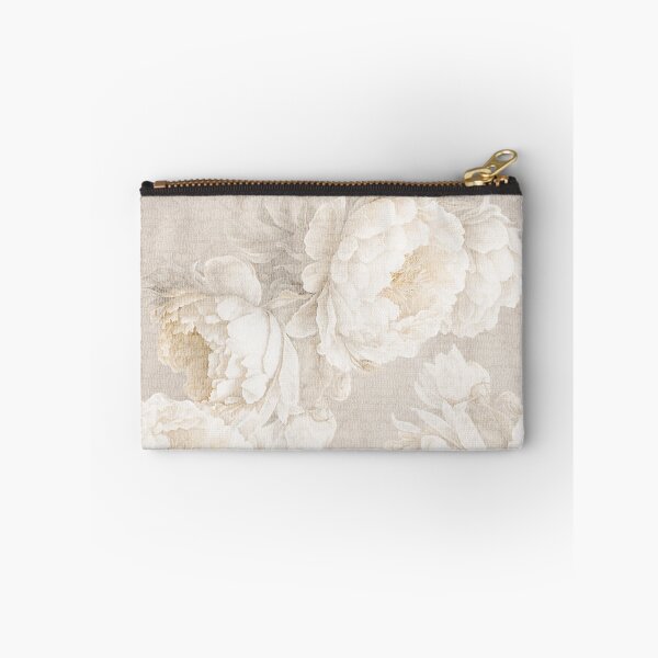 Item preview, Large peonies. Neutra beige floral vintage home decor. Boho flowers. designed and sold by arsiart.