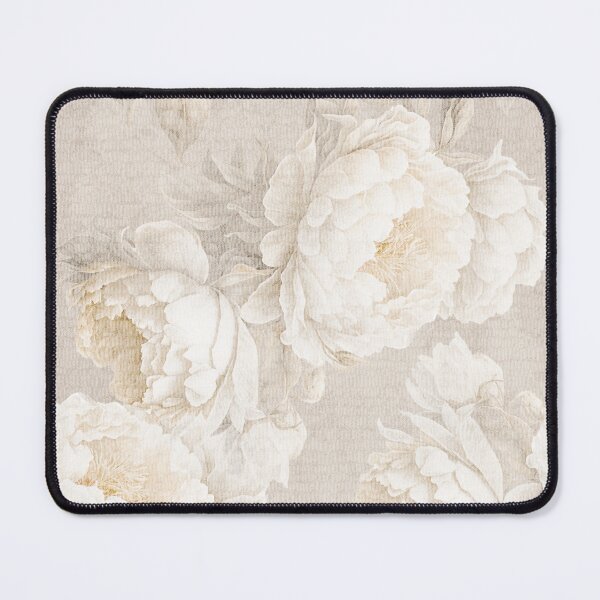 Item preview, Large peonies. Neutra beige floral vintage home decor. Boho flowers. designed and sold by arsiart.