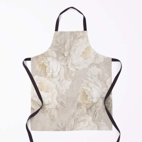 Item preview, Large peonies. Neutra beige floral vintage home decor. Boho flowers. designed and sold by arsiart.