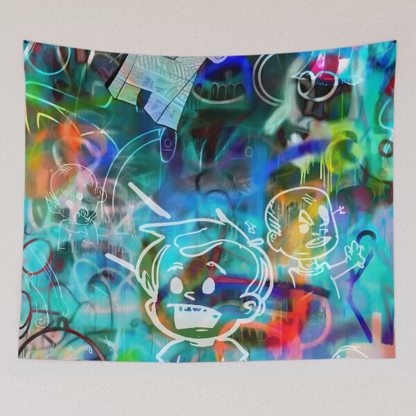 Item preview, Neon Colors Chaotic Avantgarde Artwork designed and sold by Diinaadesigns.
