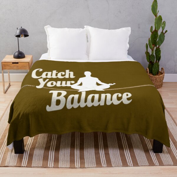 Item preview, Tightrope meditation with text ' Catch your Balance' designed and sold by Tomasz Siennicki.