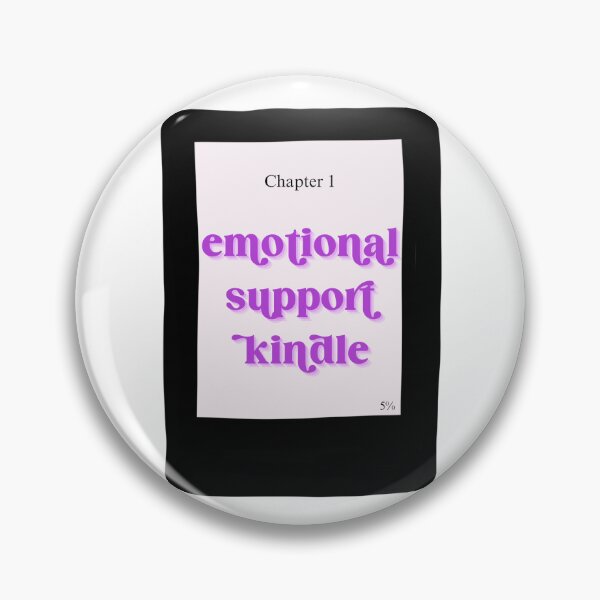 Item preview, emotional support kindle  designed and sold by gumballols.
