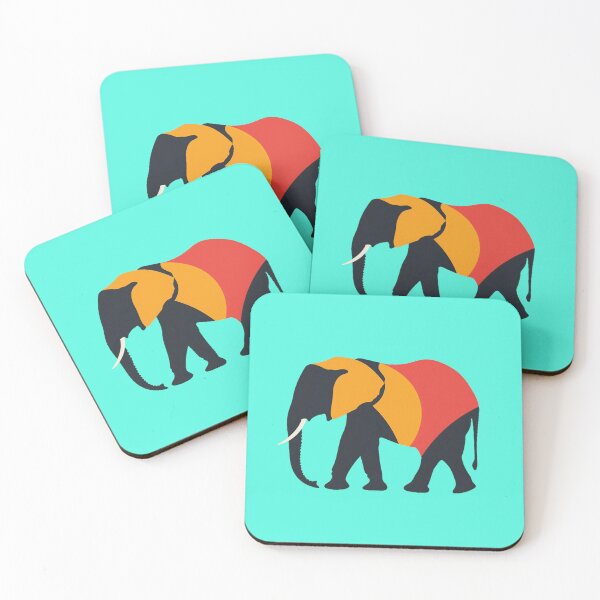 Item preview, Multi Coloured  Elephant Art, designed and sold by Obsidian Ink by Wilshire.