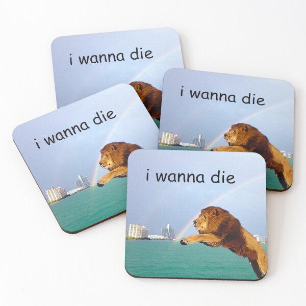 Item preview, I wanna die lion designed and sold by Esow Moss.