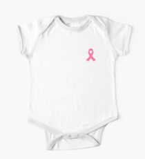 Breast Cancer Awareness Ribbon Pink One Piece - Short Sleeve