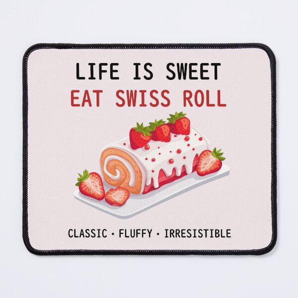 Item preview, Life is sweet, eat Swiss roll designed and sold by sakurashorty.