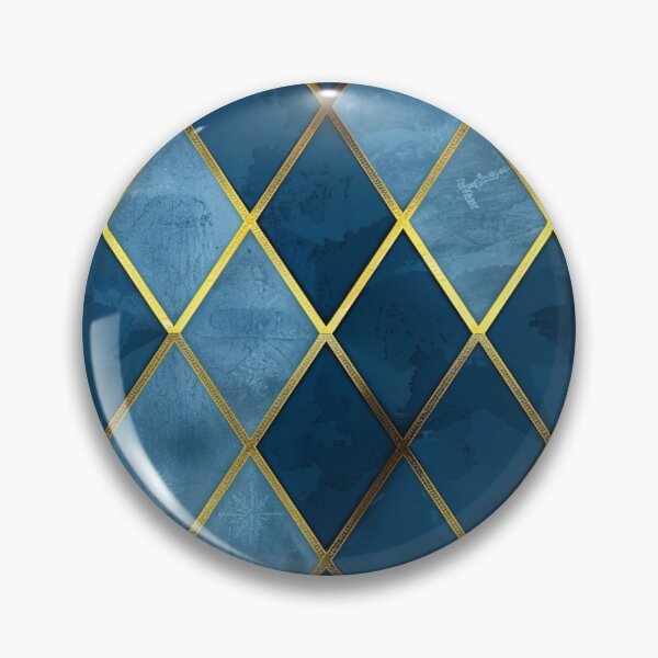 Item preview, Blue Gold windows tiles motif pattern design designed and sold by BartHugoKnight.