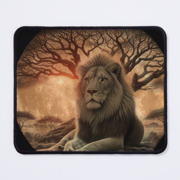 Item preview, LION HUNT MOON LIGHT designed and sold by johnnyssandart.