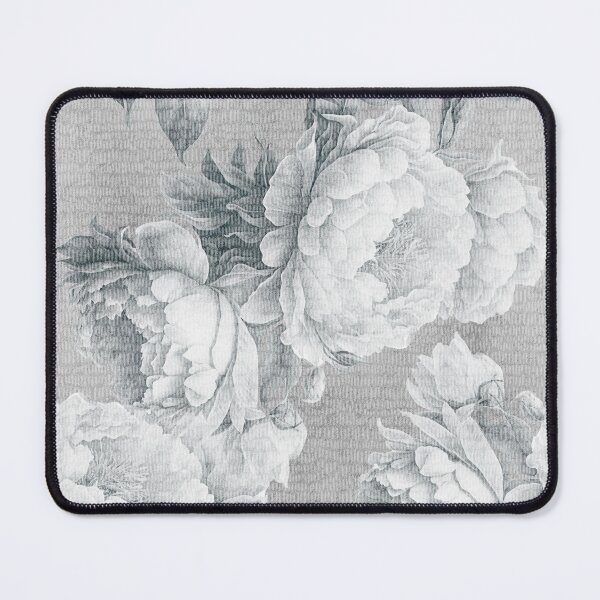 Item preview, Grey large peonies. Monochrome bohemian garden. designed and sold by arsiart.