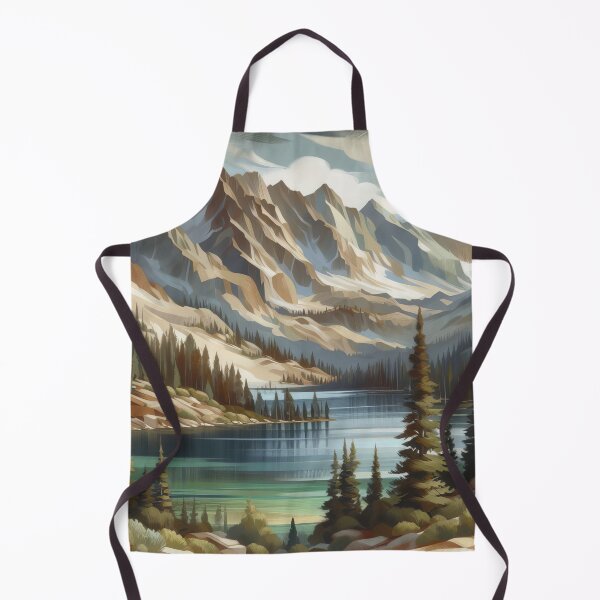 Item preview, Tranquil Peaks Serenity Amidst the Alpine Lake Panorama designed and sold by ArtComixHaven.