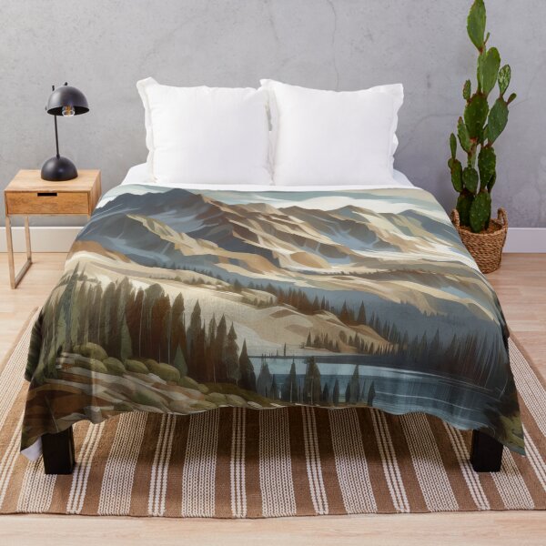 Item preview, Tranquil Peaks Serenity Amidst the Alpine Lake Panorama designed and sold by ArtComixHaven.