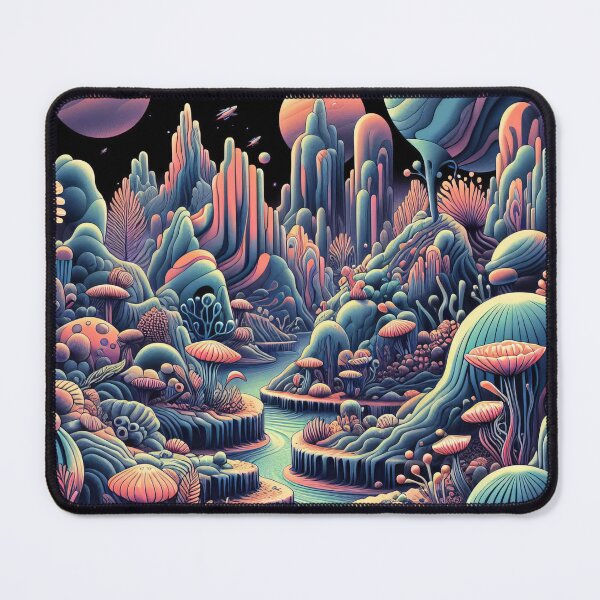 Item preview, Alien Flora: An Extraterrestrial Landscape of Cosmic Vegetation designed and sold by ArtComixHaven.