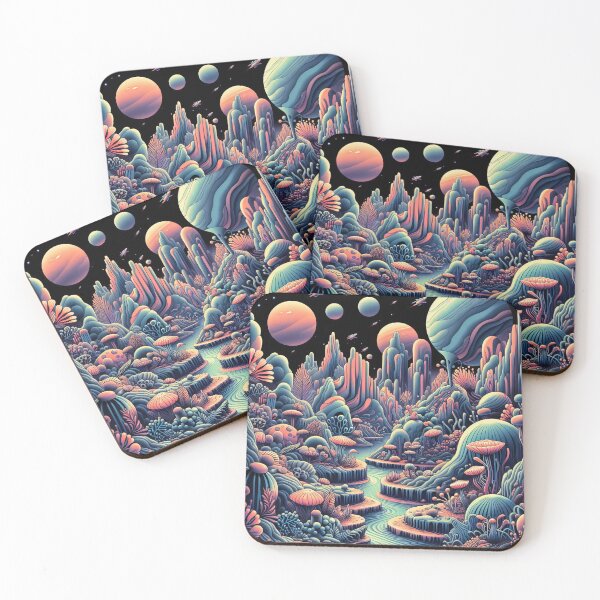 Item preview, Alien Flora: An Extraterrestrial Landscape of Cosmic Vegetation designed and sold by ArtComixHaven.