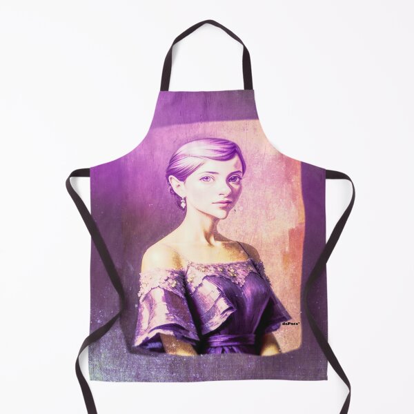 Aperçu de l'œuvre Peinture grunge de belle fille en violet - dePace' créée et vendue par mrpropcake.