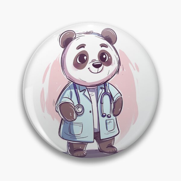Item preview, Doctor Panda Sticker. designed and sold by SUB Q.
