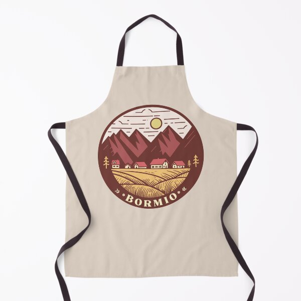 Item preview, Bormio Italia doodle fields landscape badge designed and sold by InvestingRoad.