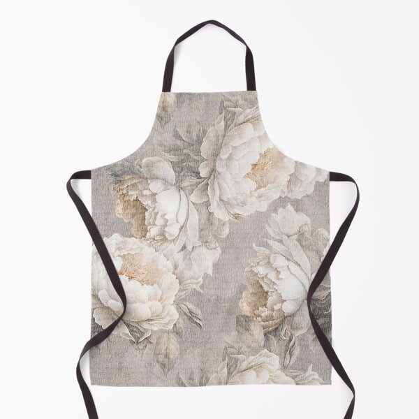 Item preview, Large beige peonies. Neutral floral classic bedroom. Boho flowers. designed and sold by arsiart.
