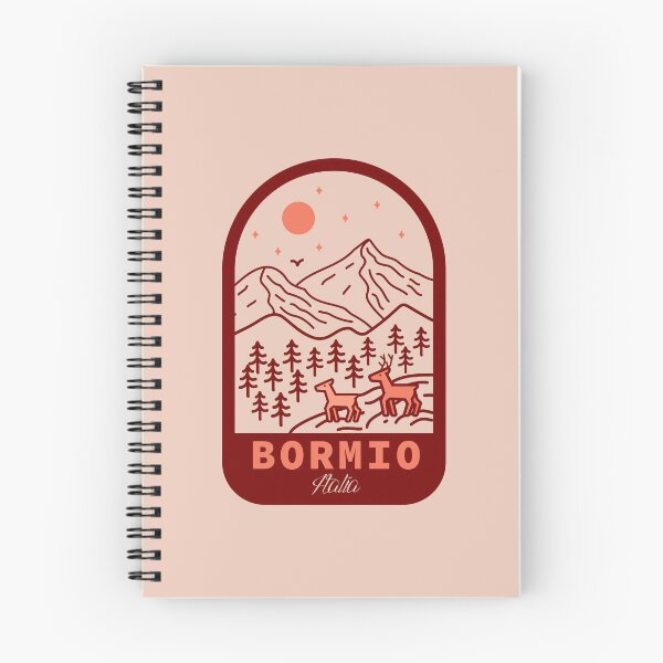 Item preview, Bormio Italia doodle mountains landscape badge designed and sold by InvestingRoad.