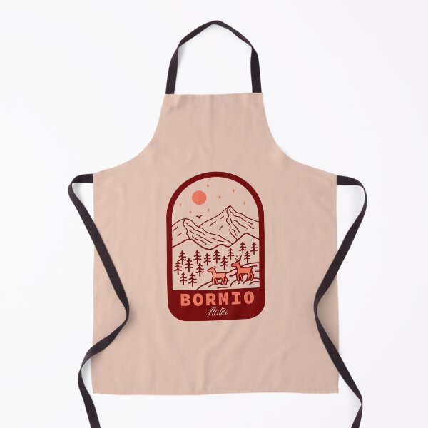 Item preview, Bormio Italia doodle mountains landscape badge designed and sold by InvestingRoad.