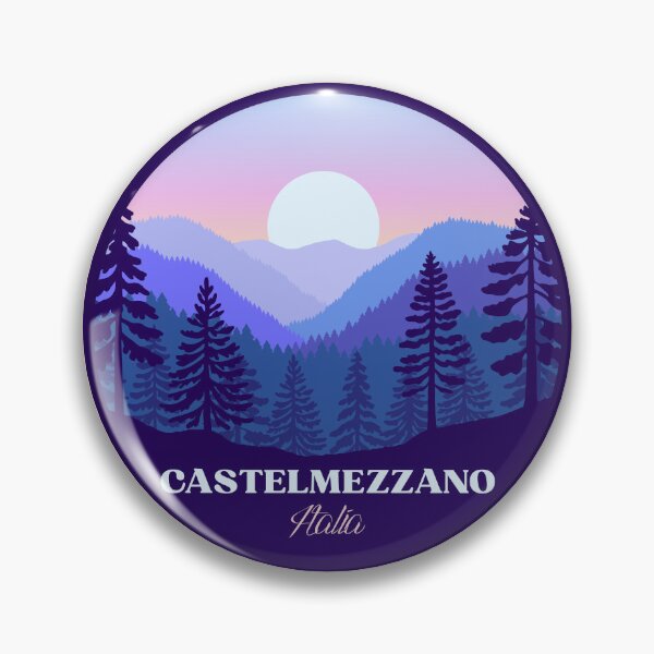 Item preview, Castelmezzano Italia mountains landscape badge designed and sold by InvestingRoad.