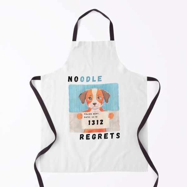 Item preview, Noodle Regrets Guilty Puppy designed and sold by PunnyPawsArt.
