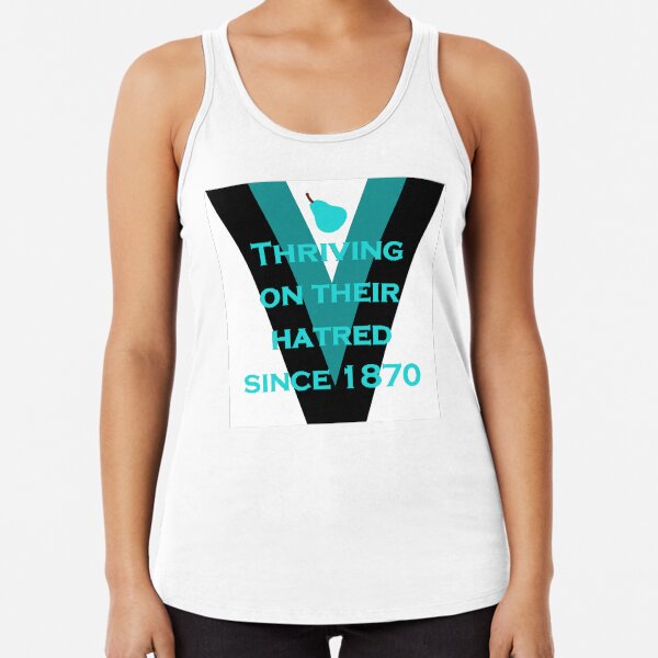 Pugger Boak's V Pear (White) Racerback Tank Top