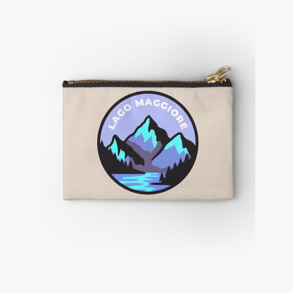 Item preview, Lago Maggiore Italia mountains landscape badge designed and sold by InvestingRoad.
