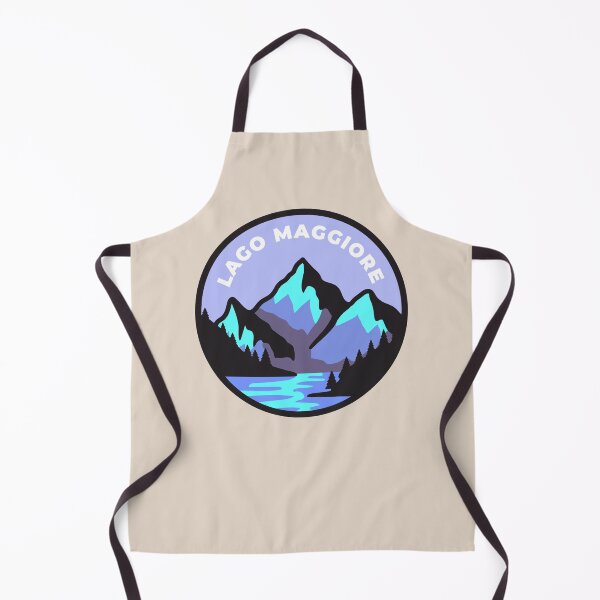 Item preview, Lago Maggiore Italia mountains landscape badge designed and sold by InvestingRoad.