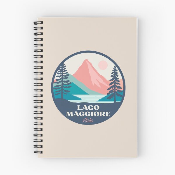Item preview, Lago Maggiore Italia mountains landscape badge designed and sold by InvestingRoad.