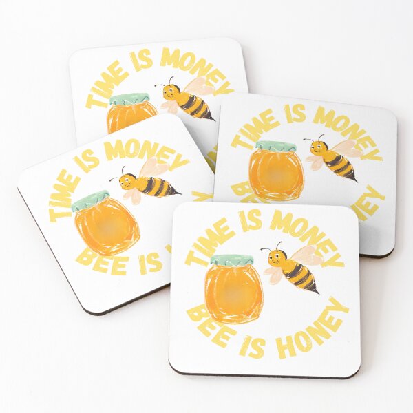 Item preview, Time Is Money Bee Is Honey designed and sold by PunnyPawsArt.