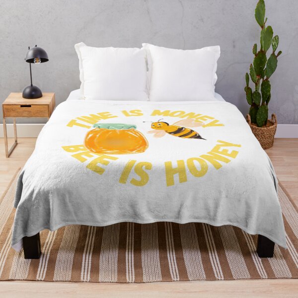 Item preview, Time Is Money Bee Is Honey designed and sold by PunnyPawsArt.
