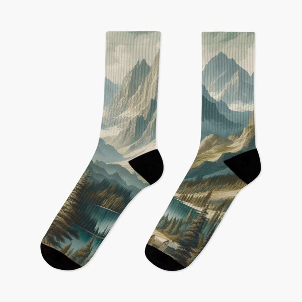 Item preview, Alpine Serenity: The Quiet Majesty of Mountain Solitude designed and sold by ArtComixHaven.