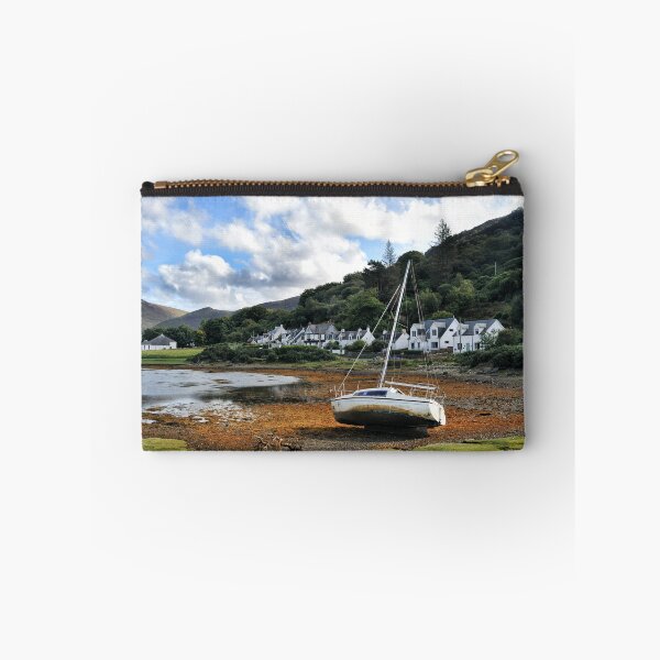 Item preview, A yacht at rest on the shoreline at Lochranza, Isle of Arran designed and sold by Richard Flint.