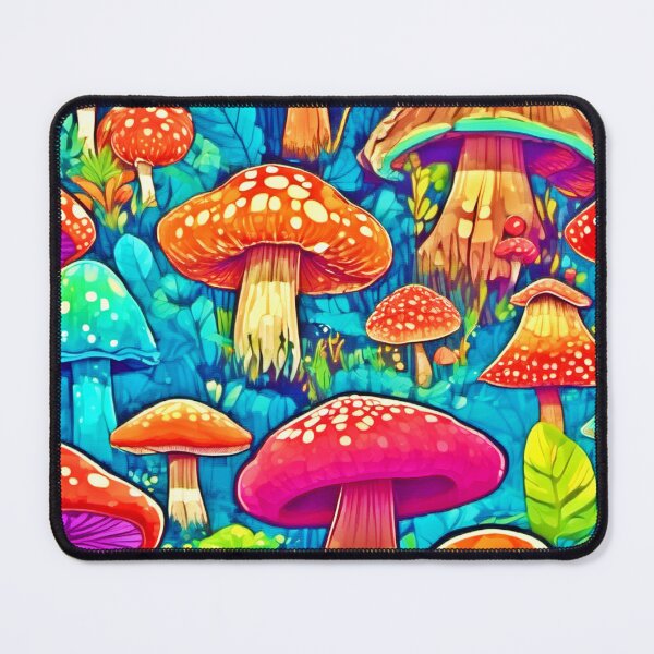 Item preview, Colorful Badaist Mushrooms Cartoon designed and sold by Health And Fitness Posts e-Store.