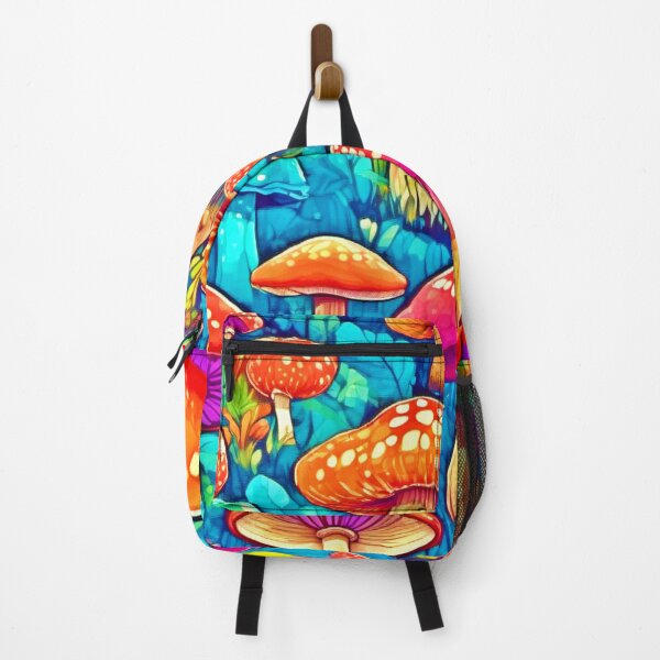 Item preview, Colorful Badaist Mushrooms Cartoon designed and sold by Health And Fitness Posts e-Store.