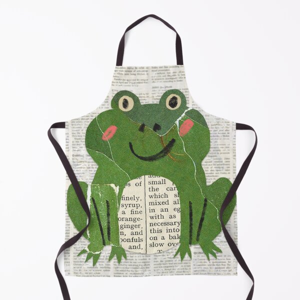 Item preview, Green frog t-shirt, nature pattern t-shirt, cute wildlife pattern t-shirt, vintage style t-shirt. ,newspaper designed and sold by BeYourself1993.