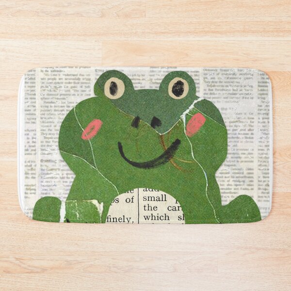Item preview, Green frog t-shirt, nature pattern t-shirt, cute wildlife pattern t-shirt, vintage style t-shirt. ,newspaper designed and sold by BeYourself1993.