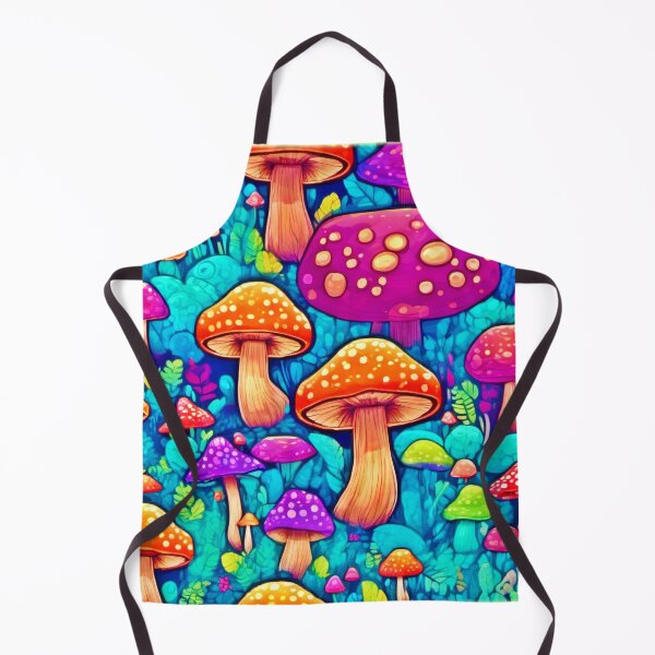 Item preview, Fantasy Colorful Mushroom Cartoons designed and sold by Health And Fitness Posts e-Store.