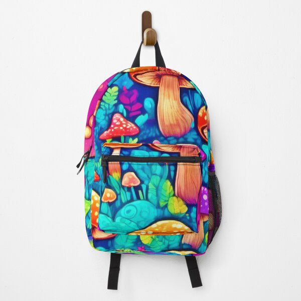 Item preview, Fantasy Colorful Mushroom Cartoons designed and sold by Health And Fitness Posts e-Store.